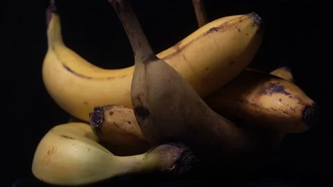 Bananas isolated rotating display. Stock Footage 131028071