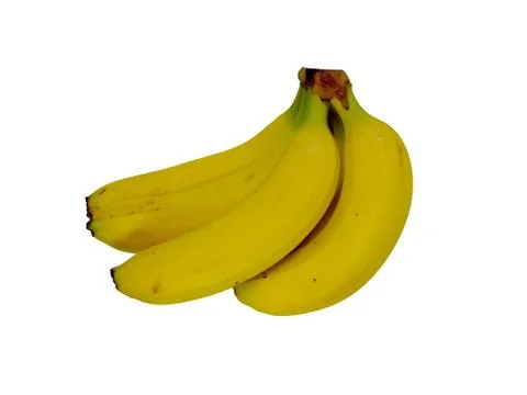 Bananas isolated on white background Stock Photos