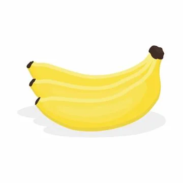 Bananas isolated on white Stock Illustration
