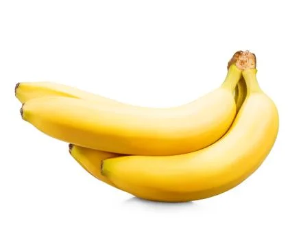 Bananas isolated on white Stock Photos