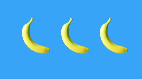 Bananas in loop spinning motion Stock Footage 152462156