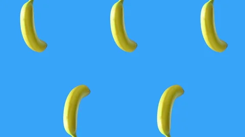 Bananas in loop spinning motion Stock Footage 152462157