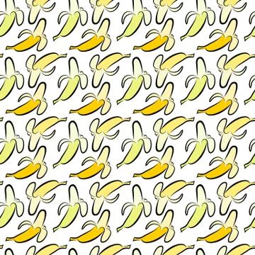 Bananas pattern Stock Illustration