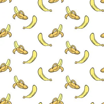 Bananas pattern Stock Illustration