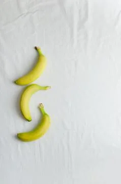 Bananas in a row Stock Photos