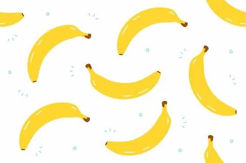 Bananas seamless pattern Stock Illustration