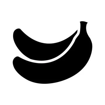 Bananas vector icon isolated on white background Stock Illustration