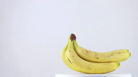 Bananas on white background Stock Footage 149215934