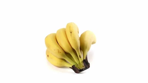 Bananas on white background Stock Footage 220280458