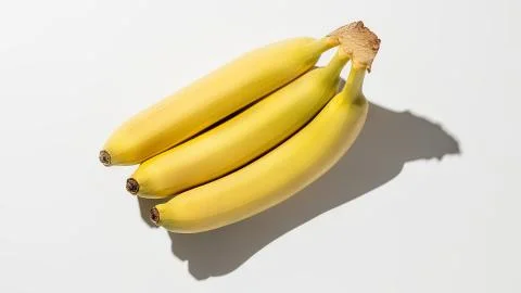 Bananas on white background isolate Stock Photos