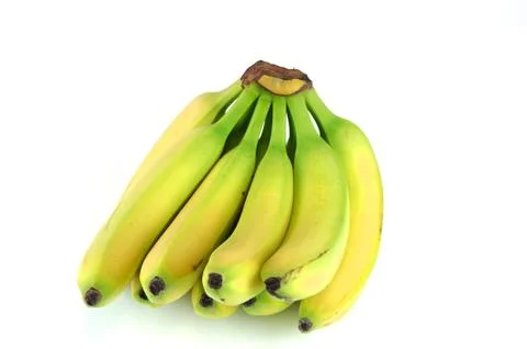 Bananas on white background Stock Photos
