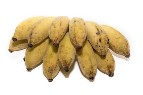 Bananas on white background Stock Photos