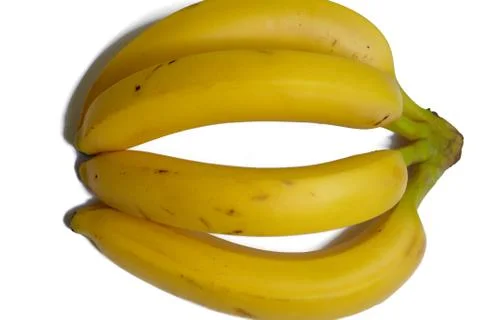 Bananas on a white background Stock Photos