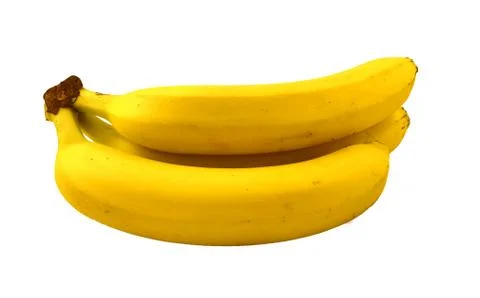 Bananas on a white background Stock Photos