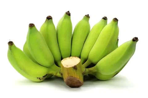 Bananas on a white background Stock Photos