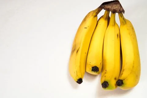 Bananas on white background Foto stock