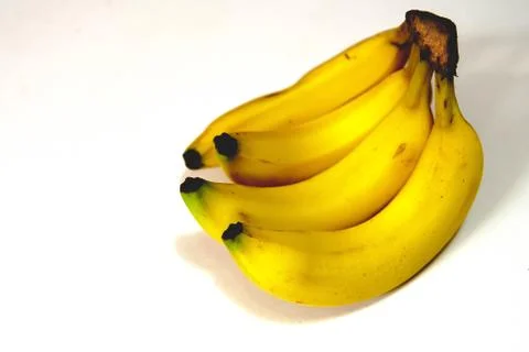 Bananas on white background Foto stock