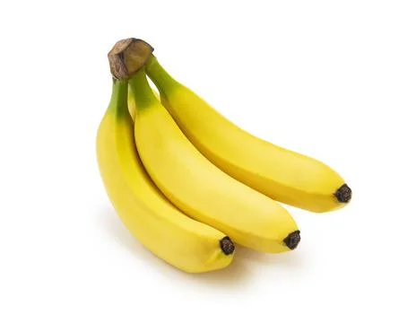 Bananas on a white background Stock Photos