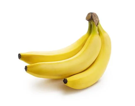 Bananas on a white background Stock Photos