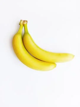 Bananas on white background Stock Photos
