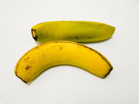Bananas on the white background Stock Photos