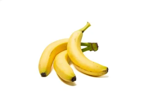 Bananas on a white background Stock Photos