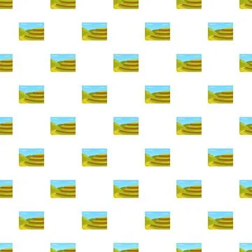 Banaue rice terraces pattern creating agriculture background Stock Illustration