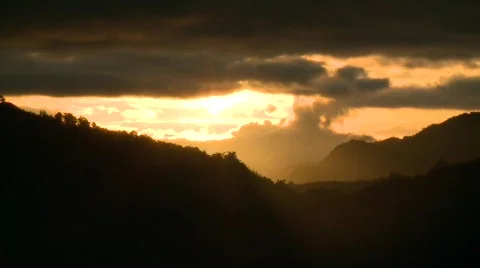 Banaue sunset 2 Stock Footage 511324