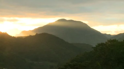 Banaue sunset 4 Stock Footage 511305