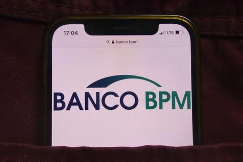 Banco BPM SpA logo on mobile phone Stock Photos
