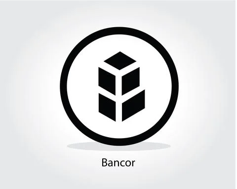 Bancor logo cryptocurrency vector illustration Stock Illustration