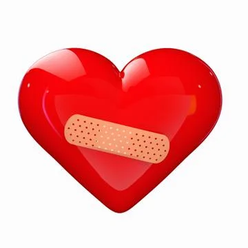 Band-aid heart Stock Illustration