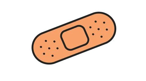 Band-aid icon. Stock Illustration