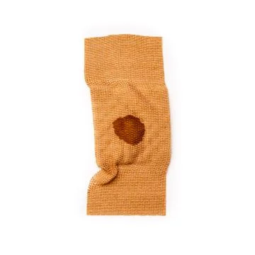 Band aid tear off dried blood isolated Stock Photos
