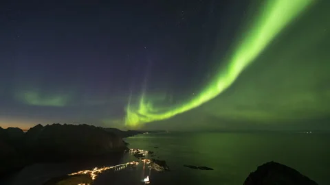 Band of the Aurora Borealis Stock Footage 250774606