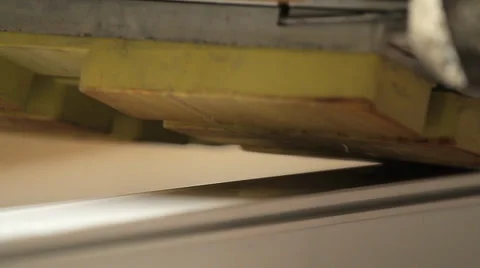 Band conveyor machine Stock Footage 34974577