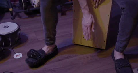 Band Instruments - cajon Video stock 249354553