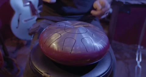 Band Instruments - tongue drum Stock Footage 249354563