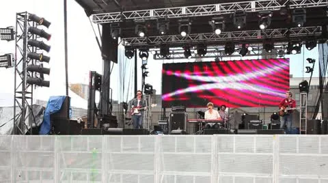 Band performing Stock Footage 12166784