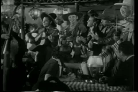 Band performing for restaurant crowd Stock Footage 11347431