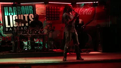 Band playing reggae at Harbour LIghts (MVI 1553) Stock Footage 133777580