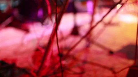 Band playing set with shadows Stock Footage 43850949