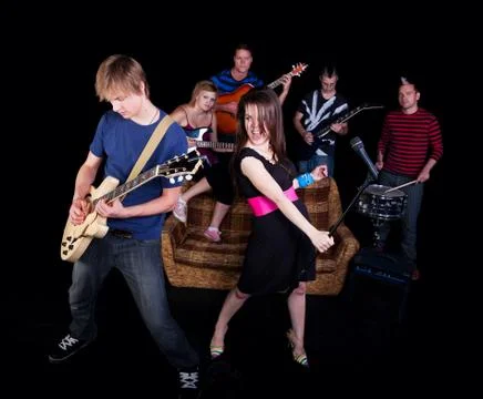 Band practice Stock Photos