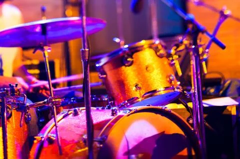 Band on stage Stock Photos