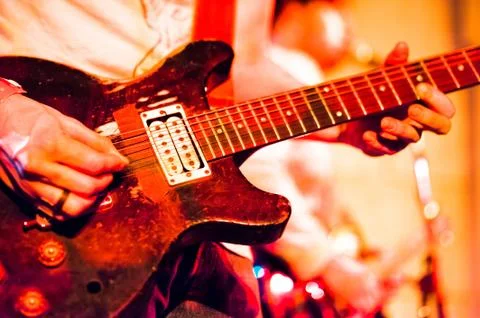 Band on stage Stock Photos