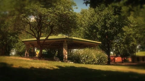 Band stand in summer Stock Footage 43218053
