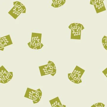Band tshirt glyph seamless pattern イラスト素材