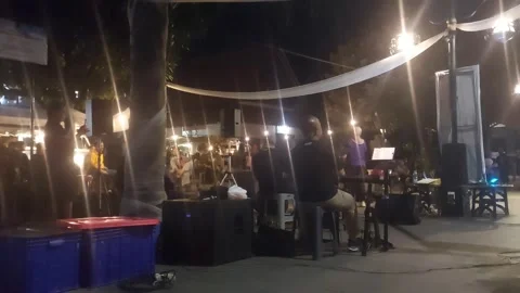 Band, a View Behind the Stage 스톡 동영상 301544159
