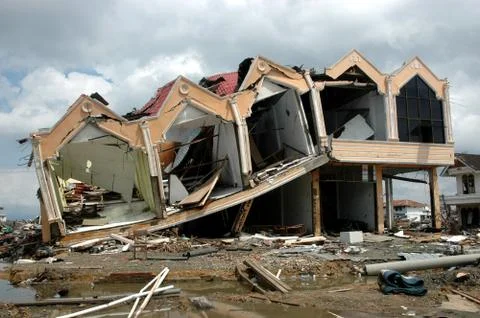 Banda Aceh City view after earthquake and tsunami Stock Photos