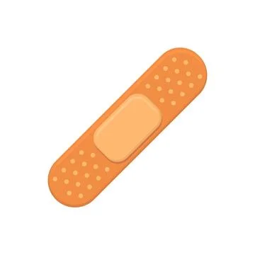 Bandage flat vector illustration in flat style design Stock Illustration